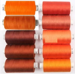 Set van 10 rollen polyester naaigaren