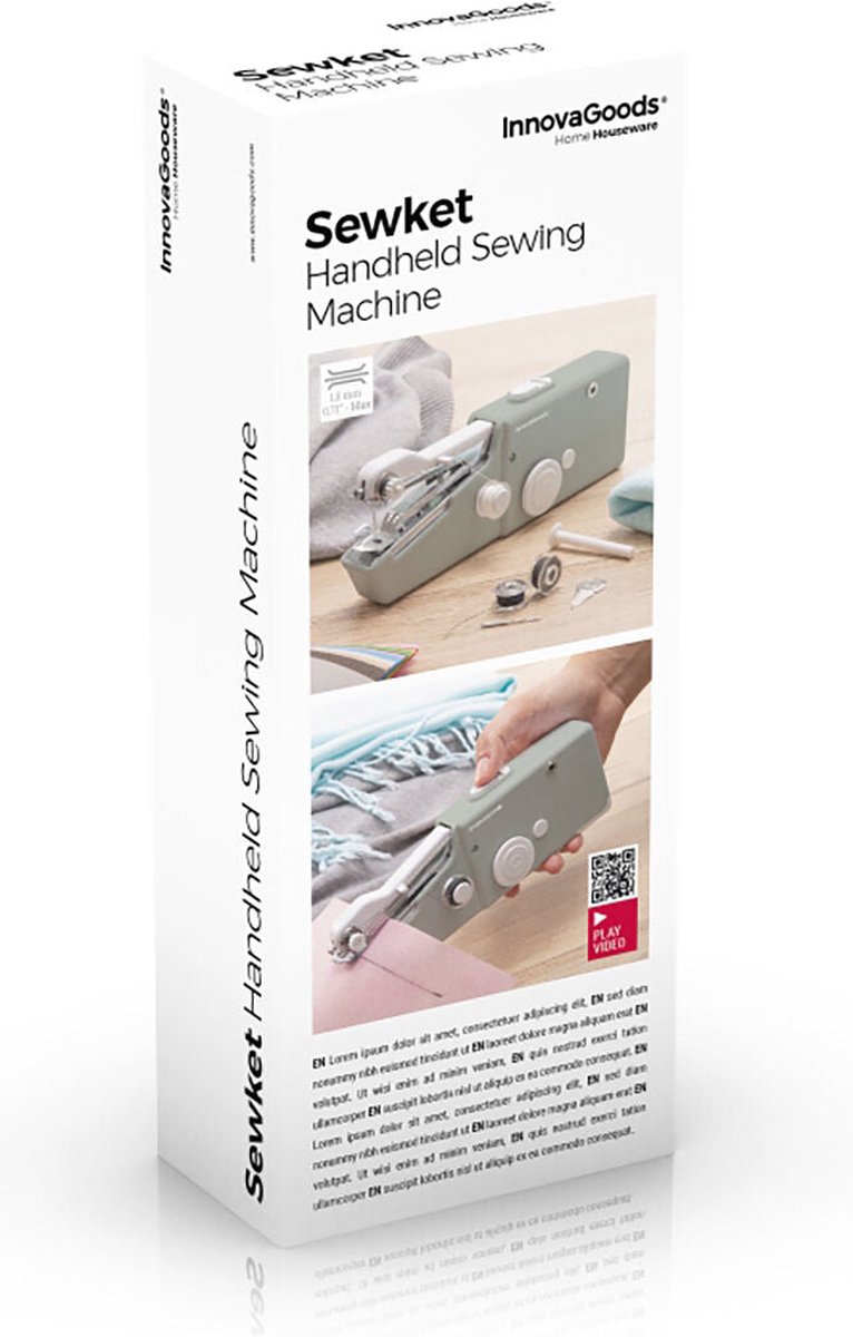 Sewket InnovaGoods draagbare handnaaimachine