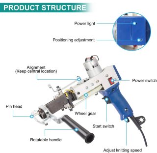 Wat vinden we goed aan de ShaSha Tufting Elektrisch tuftpistool