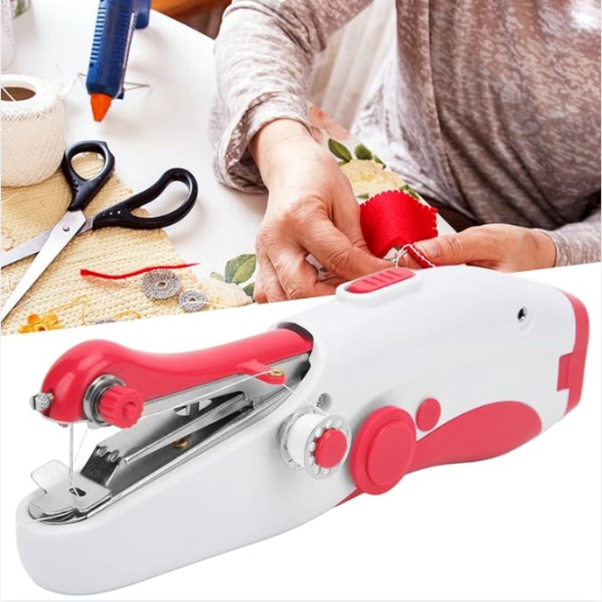 Wat vinden we goed aan de Singer Mini Handnaaimachine Draadloos Compact Handheld