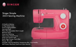 Singer Simple 3223 Naaimachine Roze