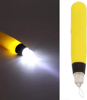 SnelShoppen - Draagbare LED Naaldinrijger met Licht, Naaldinrijgers voor Naaimachine en Handmatig Naaiwerk, Kunststof LED Naaldinrijger voor Eenvoudig