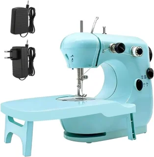 SnelShoppen mini kinderen naaimachine, donkerblauw