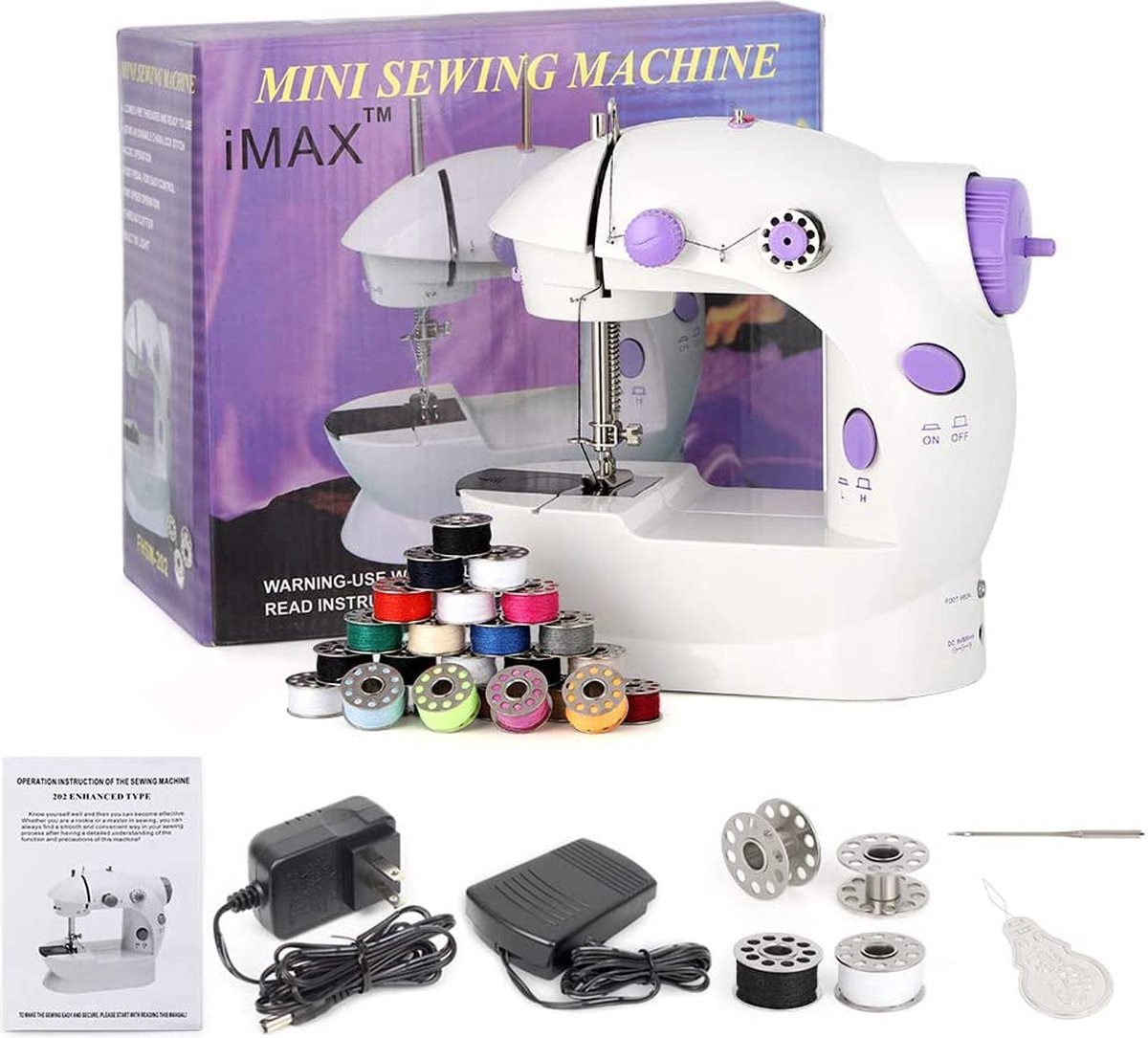 Soroh® Kleine Reisnaaimachine Met Voetpedaal