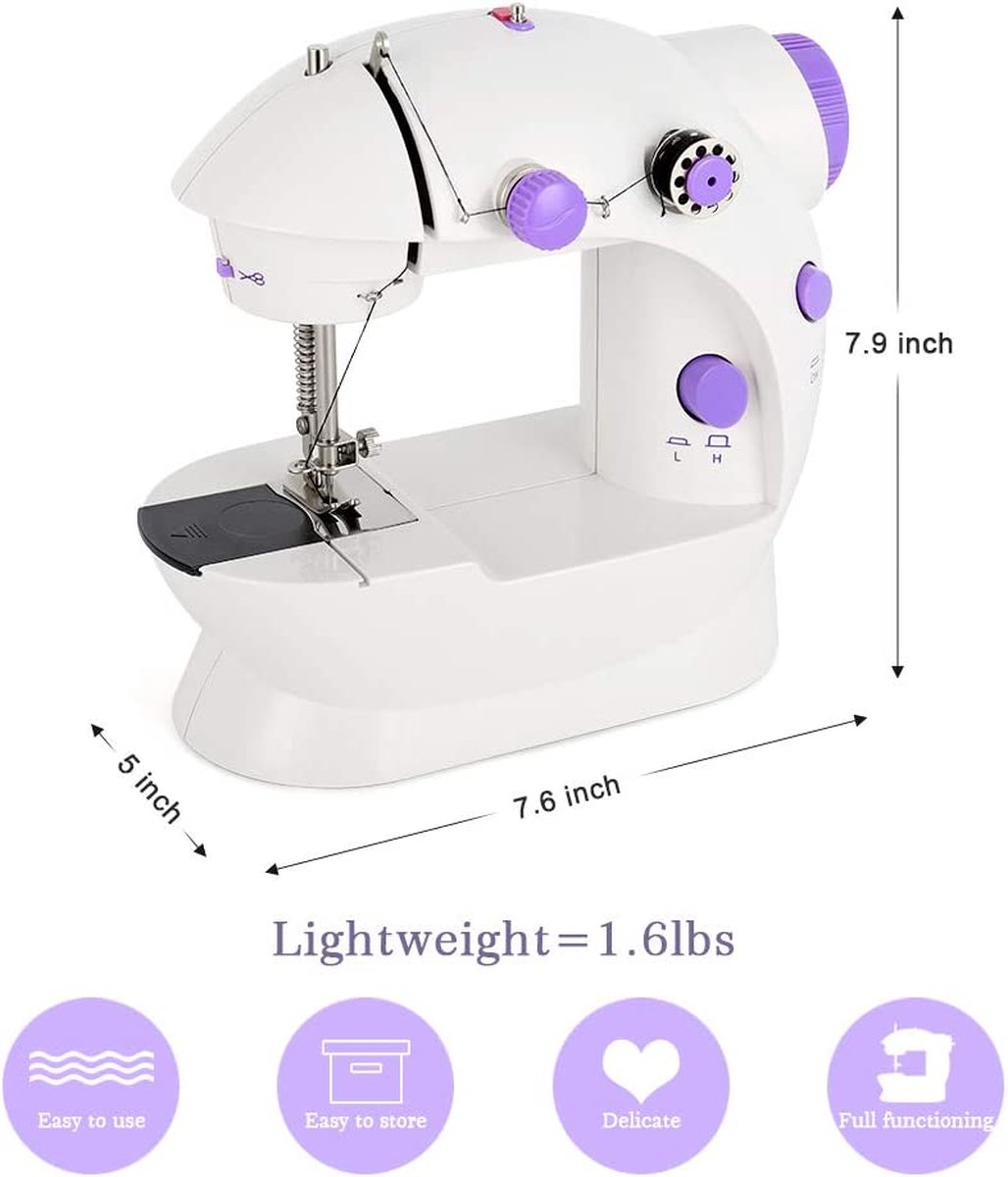 Soroh® Kleine Reisnaaimachine Met Voetpedaal