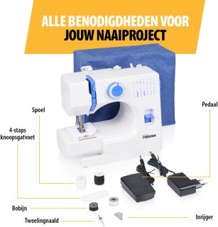 Naaimachine met plite-tafel, mini-naaimachine, draagbare elektrische naaimachine, naaimachine met 12 gravures met LED-licht, naaimakje, ideaal voor kleding, kussensloop, laken Naaimachine met plite-tafel, mini-naaimachine, draagbare elektrische naaimachine, naaimachine met 12 gravures met LED-licht, naaimakje, ideaal voor kleding, kussensloop, laken