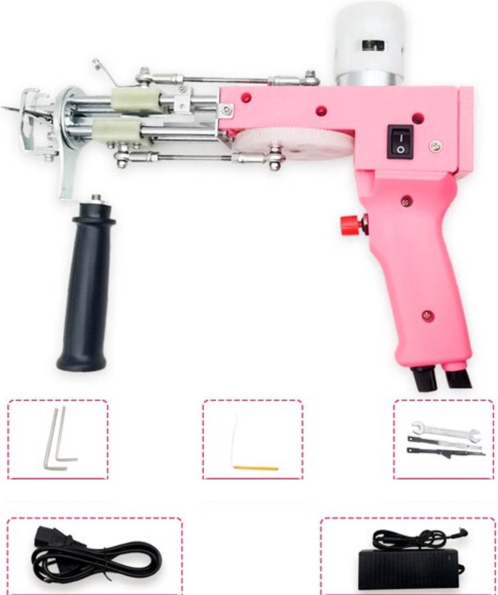 Tufting Gun Punch Needle Borduurmachine Roze