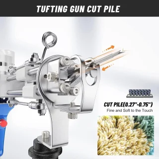 Tuftinggun - Borduur- en naaimachine (Zwart/Blauw)