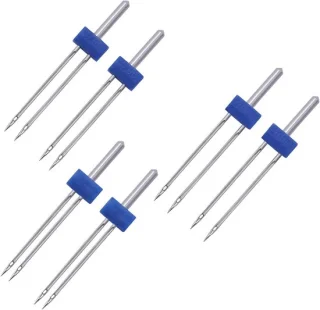 Tweelingnaald stretch dubbel W6 universeel 6 stuks