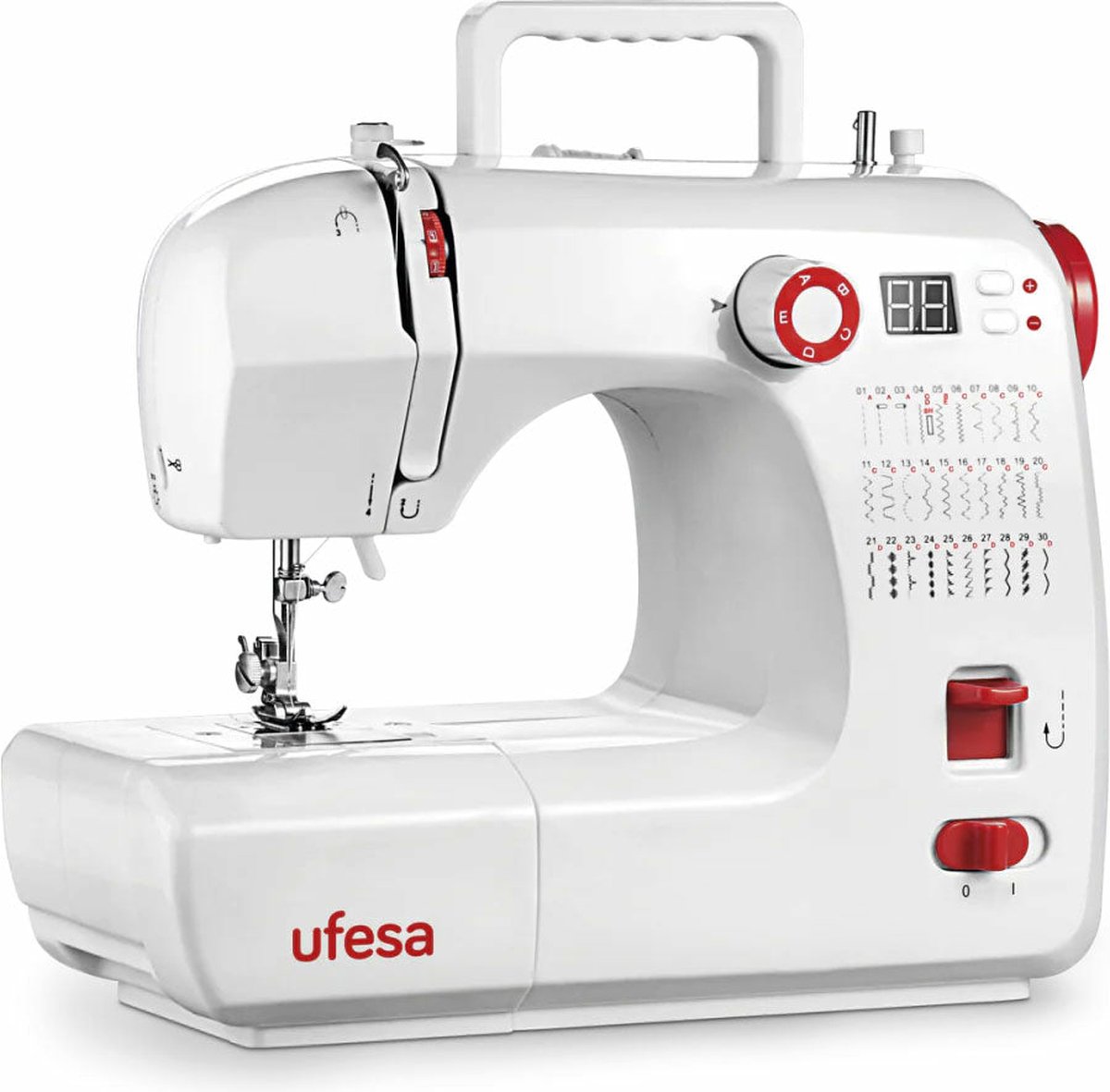 De Ufesa SW3003 Automatische naaimachine wit in één oogopslag