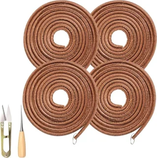 Universeel lederen naaimachineriemen set 4 1,83 m Ø 5 mm
