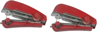 Universele Mini Handnaaimachine Set - 2 stuks - Rood