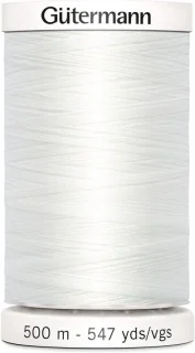 Universele naaidraad spoel - hand en machine - 500 meter - wit