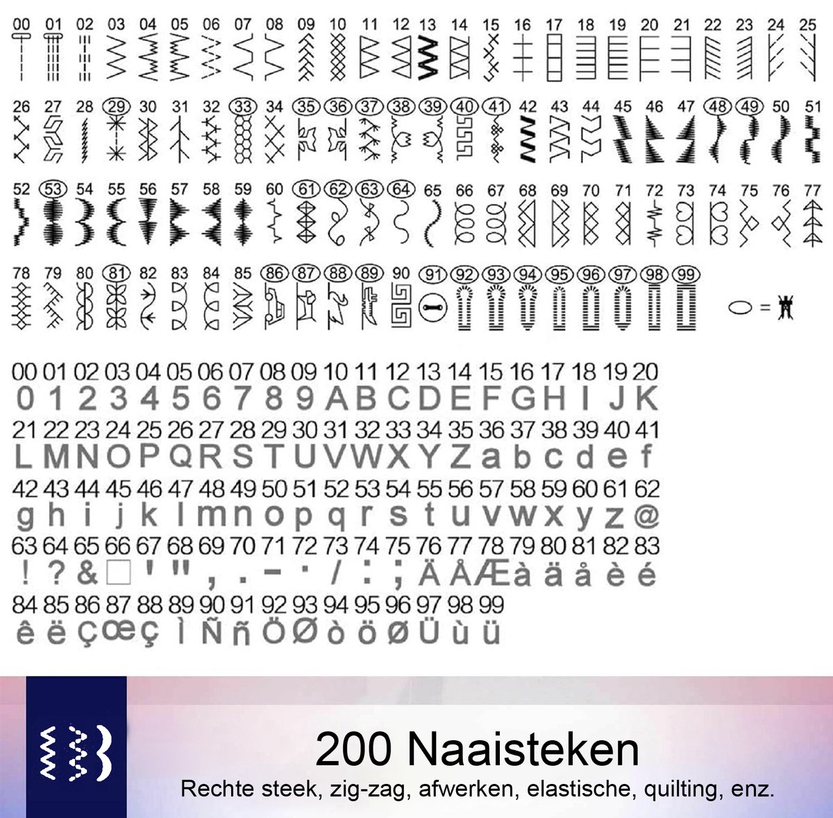 Uten 2685A Elektronische Naaimachine Vrije Arm