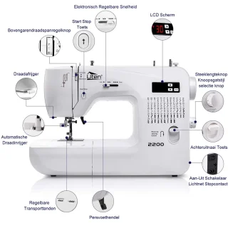 Uten Elektronische Naaimachine 2200 Vrije Arm