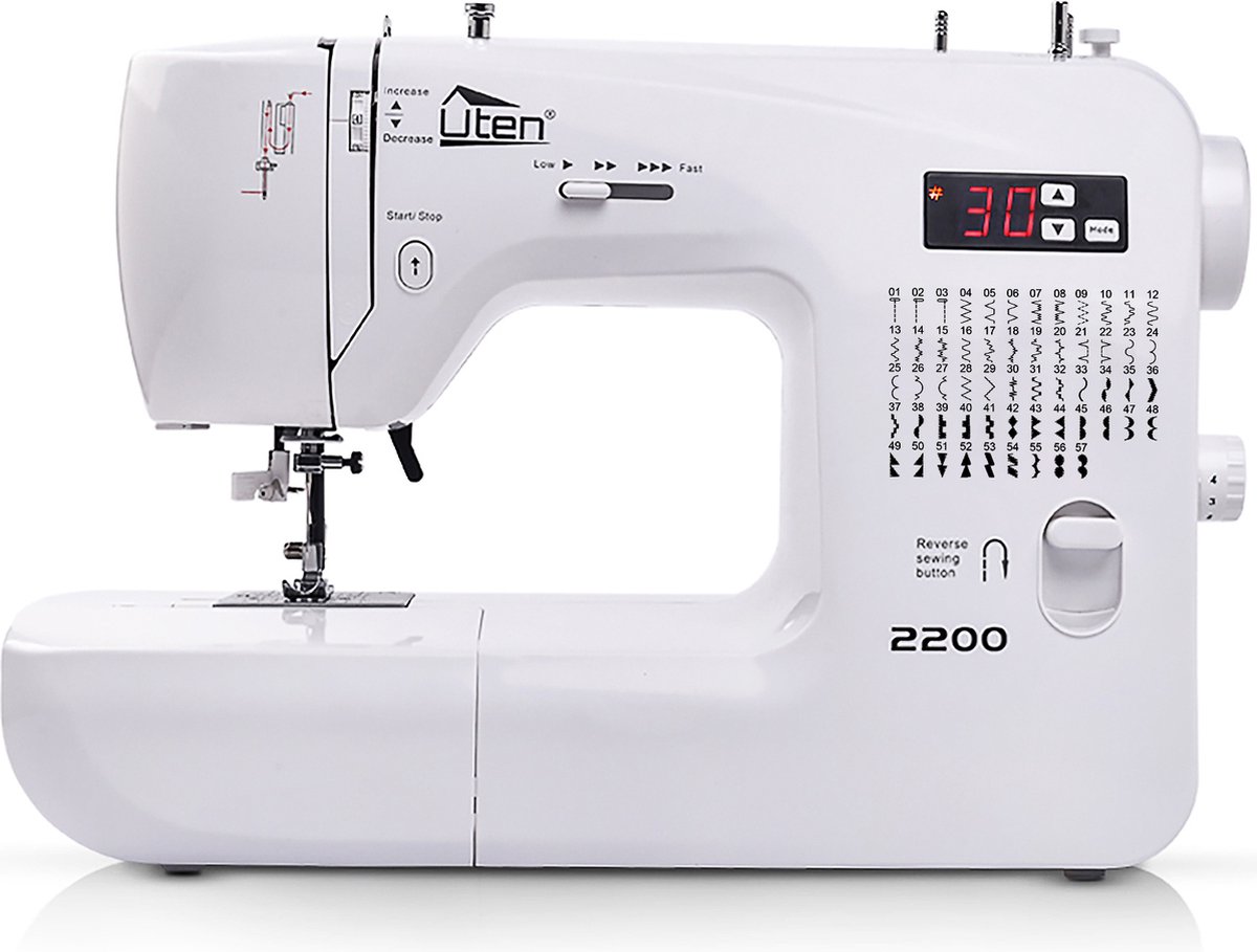 De Uten Naaimachine 2200 Vrije Arm in één oogopslag
