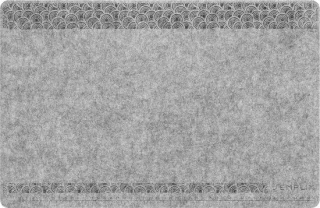 Vemera naaimachinemat 32 x 49 cm – grijs gemêleerd