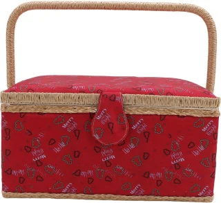 Vintage naaimand met verwijderbare lade