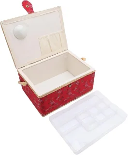 Vintage naaimand met verwijderbare lade