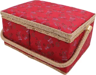 Vintage naaimand met verwijderbare lade