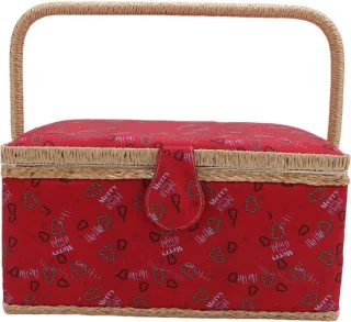 Vintage naaimand met verwijderbare lade