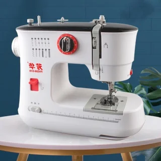 Witte elektrische naaimachine