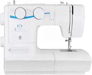 Zwarte huishoudelijke naaimachine