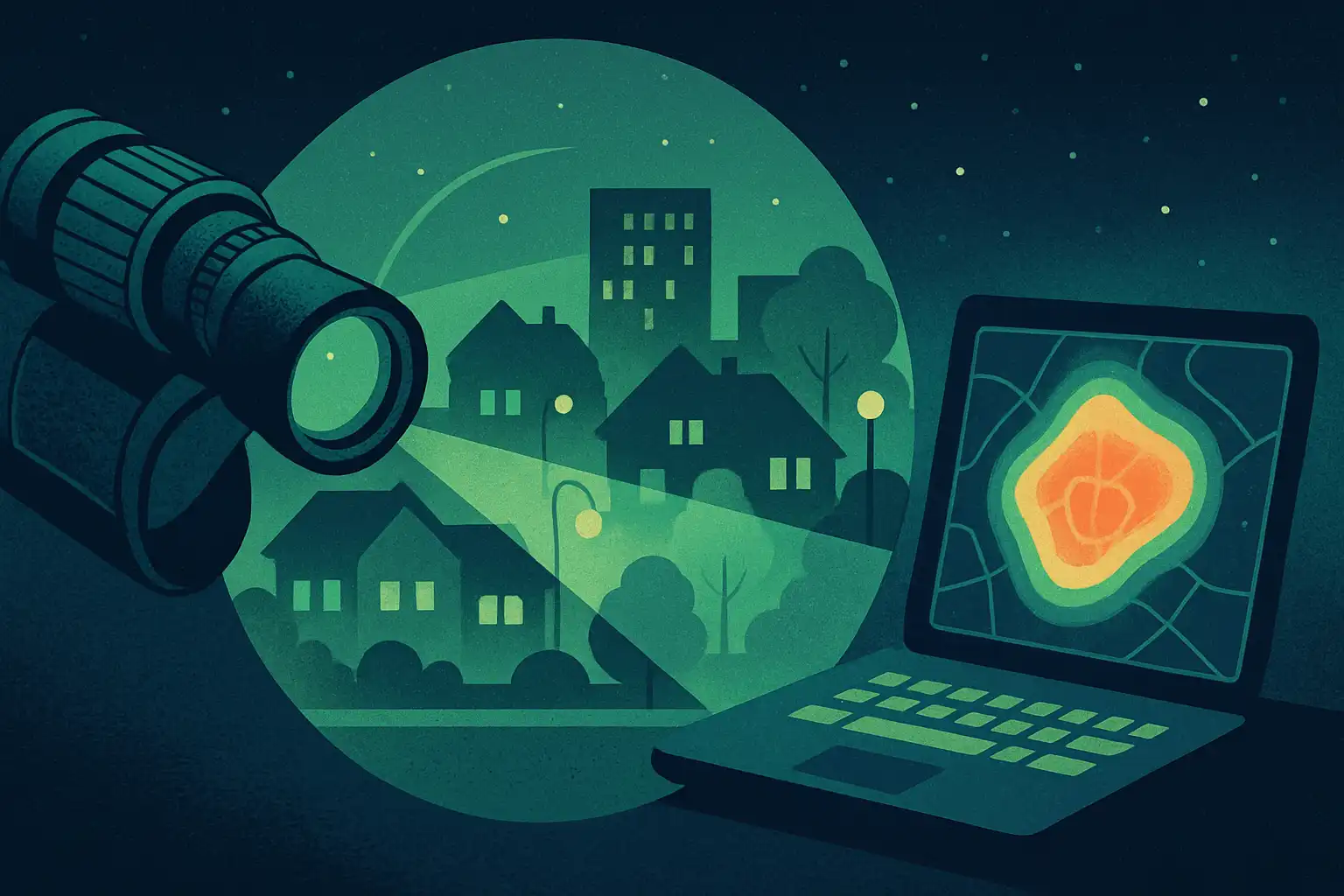 Hoe je met je nachtkijker een lichtvervuilingskaart van je buurt maakt (en wat je ermee kunt)