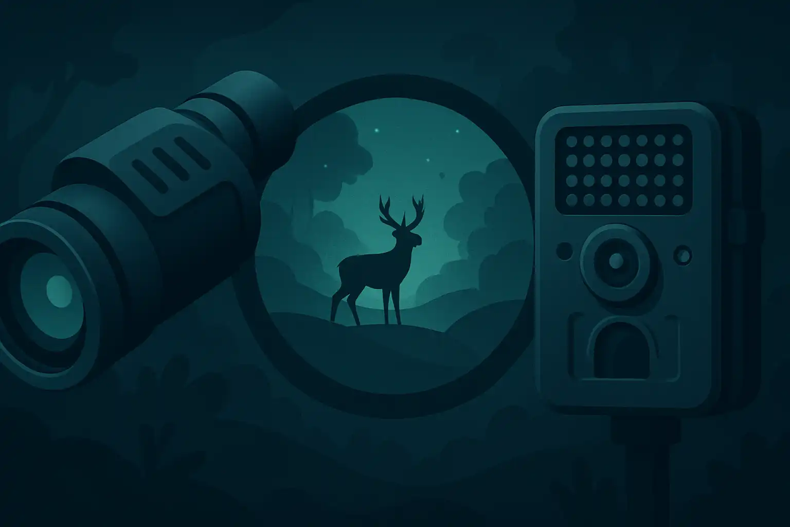 Nachtelijke spoorzoekers: combineer nachtkijkers met trailcams voor een 360° wildlife-monitoring