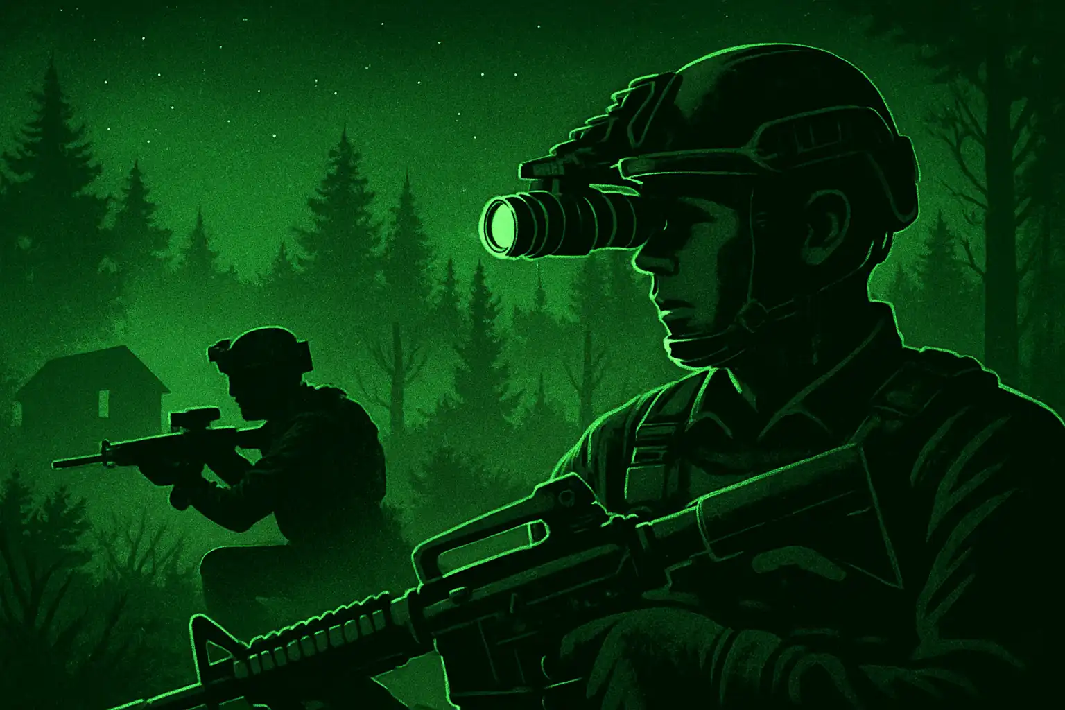 Nachtzicht in airsoft en milsim: veilig en legaal gebruik van nachtkijkers tijdens nachtspellen