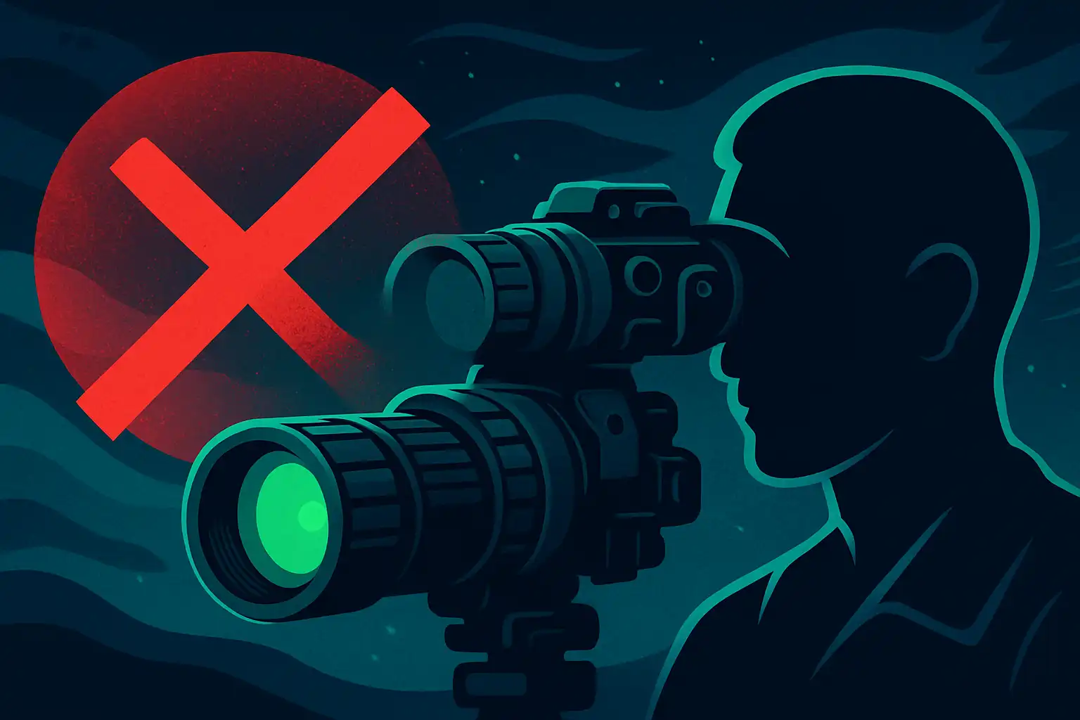 Zero-glow nachtkijkers: zo elimineer je de rode waas voor onzichtbare observaties