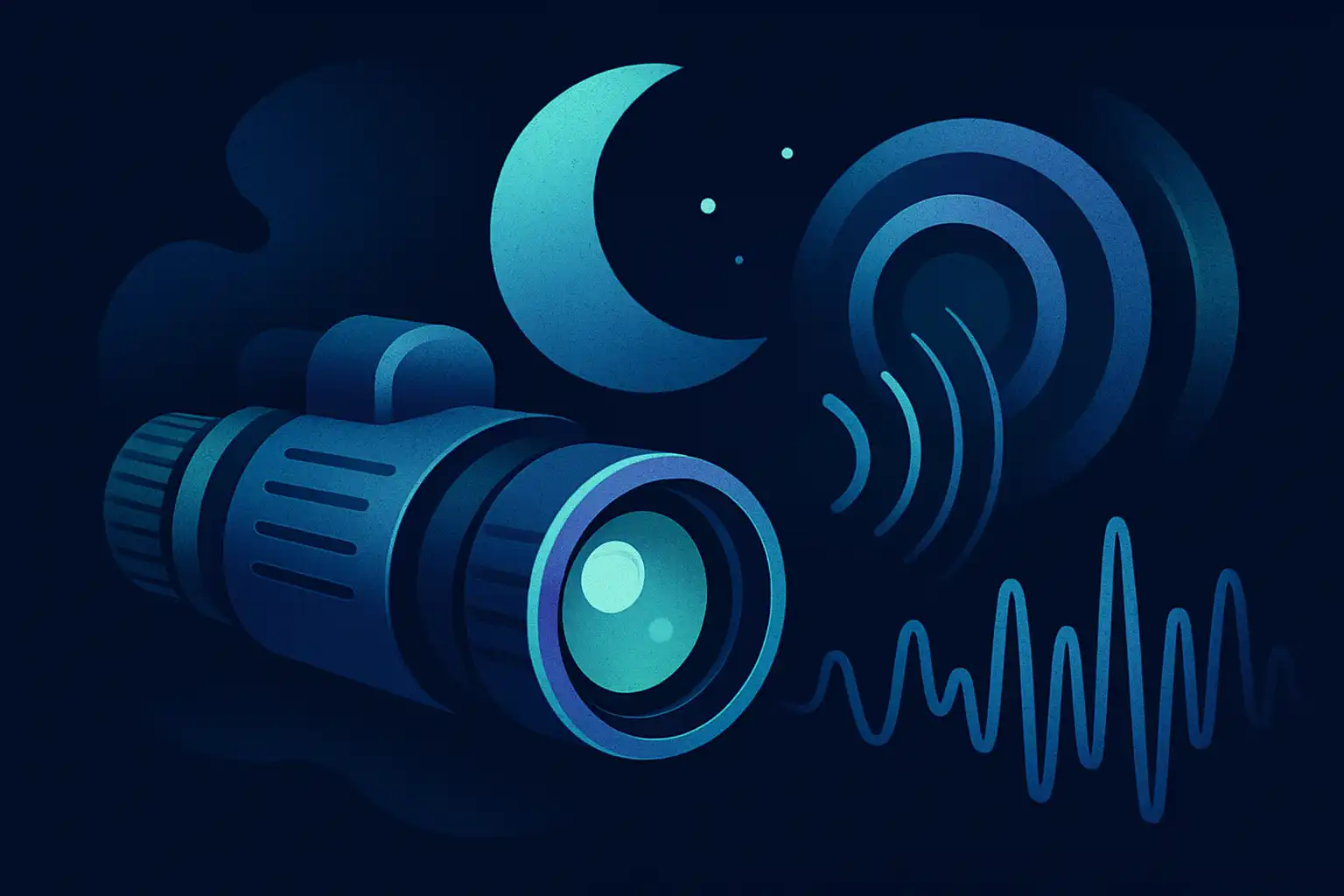 Zo combineer je nachtkijkers met geluidssensoren voor ultieme nachtmonitoring