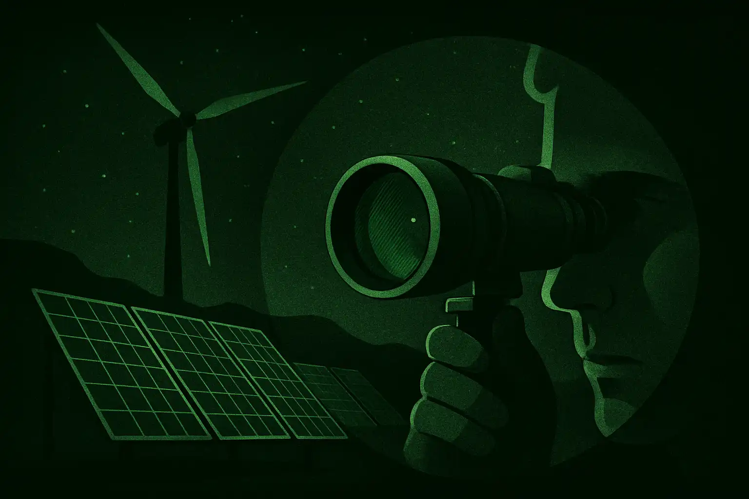 Zo inspecteer je windmolens en zonnepanelen in het donker met een nachtkijker