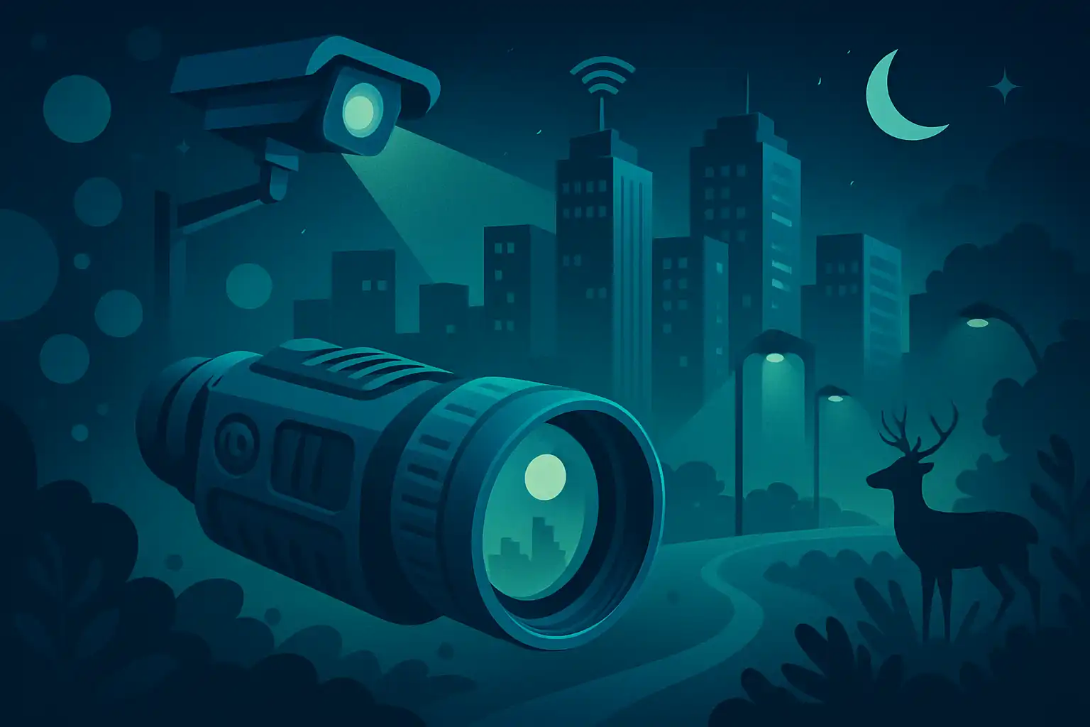 Zo integreren nachtkijkers in slimme steden: van openbare veiligheid tot biodiversiteit