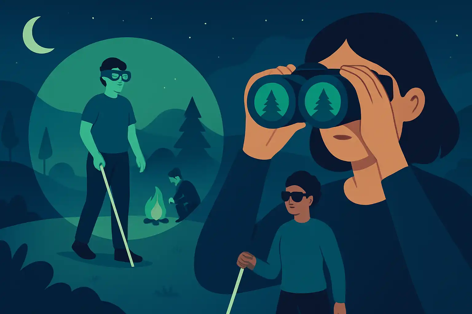 Zo maken nachtkijkers buitenactiviteiten toegankelijk voor mensen met een visuele beperking