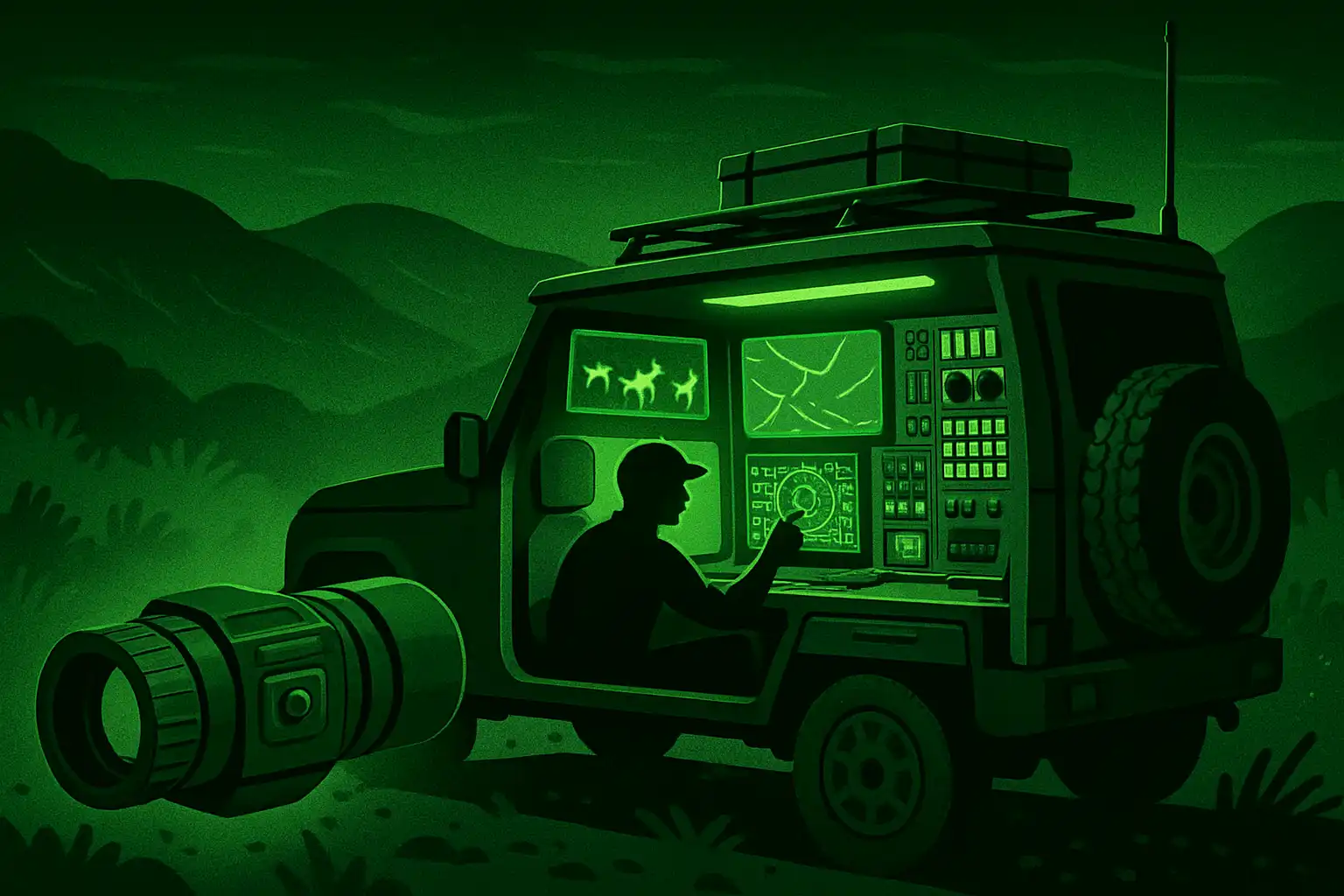 Zo richt je een compact nachtzicht-commandocentrum in voor je overlandavonturen