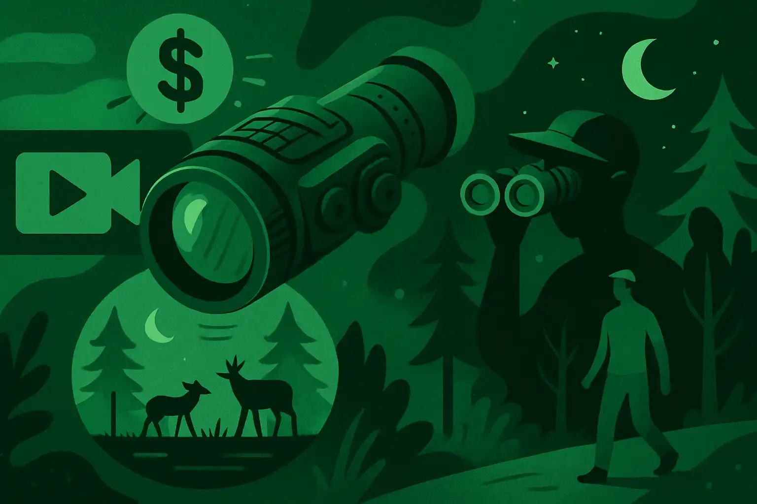 Zo verdien je met nachtkijkerbeelden: van stockvideo’s tot betaalde nachtwandelingen