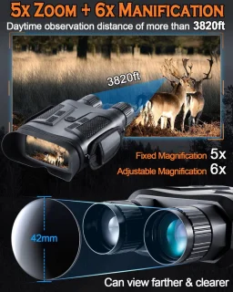 Equivera Nachtkijker - Nachtkijker Digitaal - Nachtkijker Met Infrarood - Nachtkijker Warmtebeeld - Verrekijker - Verrekijker Met Nachtzicht - Nacht Kijker - Nightvision - Nachtkijker Verrekijker - Verrekijker Voor Volwassene