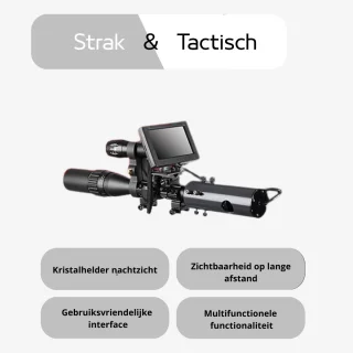 LifeStages - Nachtkijker - 850nm Infrarood Digitale LED IR Nachtzicht Camera's Nachtzicht Bril Met 4.3 Inch Scherm Voor Buiten Jacht Apparaat