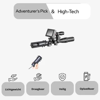 LifeStages - Nachtkijker - 850nm Infrarood Digitale LED IR Nachtzicht Camera's Nachtzicht Bril Met 4.3 Inch Scherm Voor Buiten Jacht Apparaat