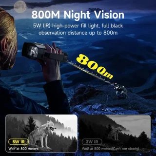 Night vision 4K Verrekijker- Nacht- nachtkijker – Verrekijker - nachtkijker met infrarood - 800m