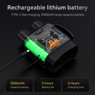 Nachtkijker - Nacht Verrekijker - Met Infrarood - Digitaal - 800m - Nachtzicht - 1080P