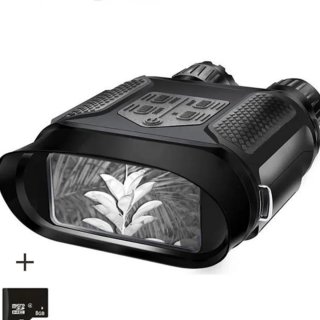 De Nachtkijker Met Infrarood - Luxe Verrekijker Met Nachtzicht Dag & Nacht - Night Vision Goggles Bril + SD Kaart - Nachtkijker - Zwart in één oogopslag