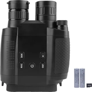 Nachtkijker Met Infrarood - Luxe Verrekijker Met Nachtzicht Dag & Nacht - Night Vision Goggles Bril + SD Kaart - Nachtkijker - Zwart
