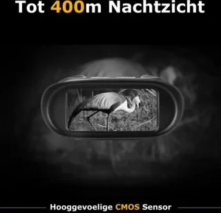 Nachtkijker Met Infrarood - Luxe Verrekijker Met Nachtzicht Dag & Nacht - Night Vision Goggles Bril + SD Kaart - Nachtkijker - Zwart