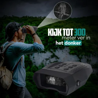 Equivera Nachtkijker - Nachtkijker Digitaal - Nachtkijker Met Infrarood - Nachtkijker Warmtebeeld - Verrekijker - Verrekijker Met Nachtzicht - Nacht Kijker - Nightvision - Nachtkijker Verrekijker - Verrekijker Voor Volwassene