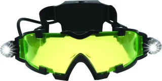 Nachtkijker met intrekbare LED-lampjes en verstelbare elastieken - Groen getint glas -Nachtkijker