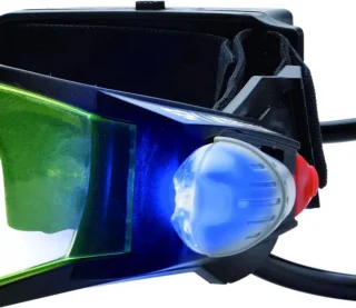 Nachtkijker met intrekbare LED-lampjes en verstelbare elastieken - Groen getint glas -Nachtkijker