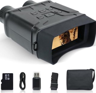 De Nachtzichtbril - 100% donker - Infrarood - Type-C oplaadbaar - HD foto en video-opname Nachtkijker in één oogopslag