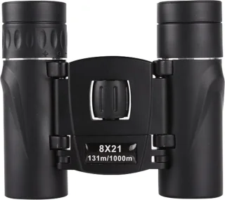 Verrekijker 8x21, verrekijker voor volwassenen, nachtkijker, verrekijker voor volwassenen, hoge vergroting, kleine zakverrekijker compact, verrekijker voor vogelspotten, jacht, groot